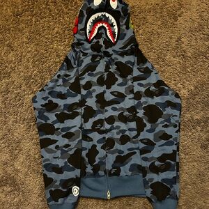 Blue Camo bape Hoodie